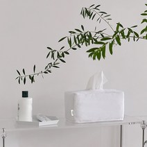 코르 패딩 각티슈 케이스, 화이트