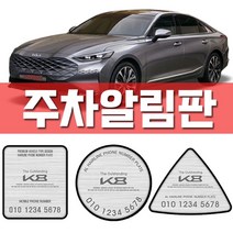 [WINZI_마켓] 카드수납포켓 자동차외관튜닝 렌트카문콕방지 차량소음방지몰딩 K8자동차용품, 기아 k8 주차알림판, 기아K8(4510)/삼각 골드알루미늄 _WZ류MRK
