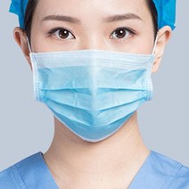 여름 쿨 숨쉬기 편한 일회용 마스크 50매 스카이블루 귀편한 귀안아픈 황사 약국