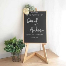 입간판 메뉴 칠판 거치대 광고판 옥외광고판 보드 레스토랑 원목 가게, 양면 칠판 40X60