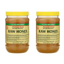강민경꿀 YS 와이에스 에코비팜스 로우허니 A등급 천연 생꿀 Y.S. Eco Bee Farms Raw Honey 623g X 2병