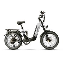 가벼운자전거 중학생 입문용자전거 Cyrusher 전기 산악 Ebike 성인용 지방 타이어 750W 48V 14Ah 리튬 이온 배터리 Kommoda 싸이클 팻, 01 00001-white, 한개옵션1