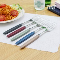 브랜드없음 [마호커트러리]틴트 성인용 포크 5개세트, 선택완료, 카푸치노