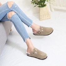 아크라 메가 남자 여자 커플 겨울 스웨이드 양털 퍼안감 버클 경량 베이직 폭신폭신 편한 퍼슬리퍼