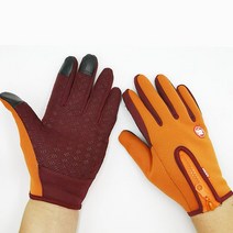 Hot Winter Gloves for Men Women Motorcycle Cycling Windproof Touchscreen Full Finger Non-Slip Warm H, [02] M, [04] type1-orange