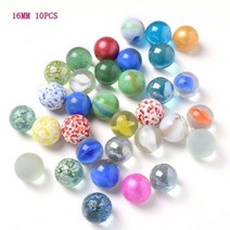 1020pcs 유리 16Mm 크림 콘솔 게임 스트레스 핀볼 기계 가축 작은 구슬 팻 장난감, 10pcs-ColorRandomly