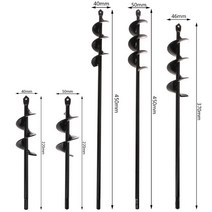 탄소강 planter 정원 오거 나선형 드릴 비트 꽃 심기 구멍 파는 사람 드릴 비트 마당 원예 침구 심기 도구 485, 8x25cm