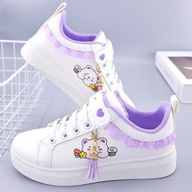 산리오 다이어리 Kuromi 캐주얼 신발 Kawaii Sanrio Mymelody 만화 가 학생 야외 운동화 귀여운 소녀 플랫 커플 선물, [01] 33, [10] Casual ShoesJ