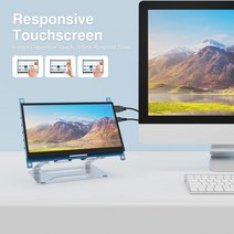 21인치모니터 20인치 23인치 와이드 게이밍 Miktver-라즈베리 파이 4/3/B + 디스플레이 7 인치 1024x600 드, 01 TFT panel