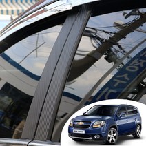 올란도 B/C필러 포스트 마스크 데칼 스티커 자동차 기둥 몰딩 카본 무광 유광 펄 시트지, 무광 레드