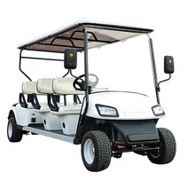 전기골프카트 4륜 호텔 명승지 관광 셔틀버스 RV차, 1.60V, 10.6인승 골프 하이 구성