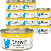 쓰라이브 컴플리트 그레인프리 고양이 주식캔 75g, 12개, 키튼 치킨