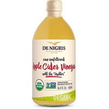 데니그리스 사과 식초 언필터드 언패스처라이즈드 글루텐 프리, 500ml, 1개