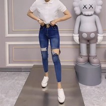 20대여자 세미부츠컷 세미와이드 로우라이즈 통청바지 블랙진 여성배기 추천 여자통 여자일자 10부 여성데님팬츠