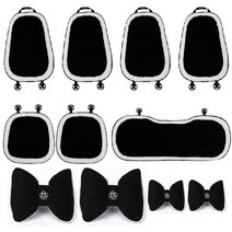 자동차 쿠션 겨울 봉제 그물 빨간 내부 좌석 열선 뒷좌석 매트 단일 조각 여신 모델 사계절 범용, 세트B