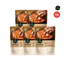 비비고 돼지고기 김치찌개 460g x 5봉, 5개