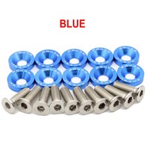 전기 스쿠터 패스너 나사 핸들 바 Dualtron 1 2 3 Thunder Eagel Ultra Zero 9 Kaabo 부품 10PCs, [05] Blue