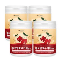 홍국균 발효 구기자 분말 가루 100% 국내산 구지자 먹는법 파는곳, 4통, 100그람