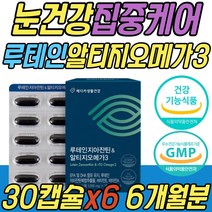 눈 건강 기능 식품 루테인 지아잔틴 알티지 오메가3 혈중 중성지질 혈행 중성지방 건조한눈 개선 황반 노화 항산화 보조제 중년 노년 주니어 시니어 어르신 노인 할머니 할아버지