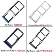 샤오미 레드미 10 10C 노트 10S 5G 프로 심카드 칩 서랍 슬롯 SD 카드 트레이 홀더 어댑터 + 핀용 정품 교체품, Redmi 10C