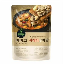 CJ더마켓 간편식 즉석식품 국레시피 탑티어 비비고 시래기 감자탕 국 탕 찌개 밀키트 460G, 23개