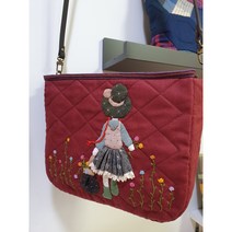 빨간머리앤크로스백 얀퀼트 퀼트완제품 소녀감성 핸드메이드크로스백 주문제작 정성가득가방 퀼트DIY패키지