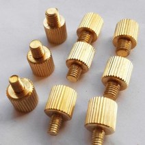 M3 M4 M5 M6 황동 핸드 트위스트 널링 나사 볼트 장식 나사, M6x25 2Pcs