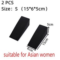 스쿼트발판 웨지 발판 발목경사대 밸런스 뒷꿈치 받침대 squat wedge pcs 스쿼트 블록 역도 데드 리프트 힐 상승 송아지 요가 경사 보드 위한 미끄럼 방지 전문 스쿼트, b 스타일 s 2pcs, 03 B style S 2pcs