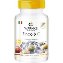 Warnke vital substances Zicko e 비타미나 C- 비타미나 C 300mg- 아연 5mg -100 캡슐 | Warnke 생명 물질, 2개