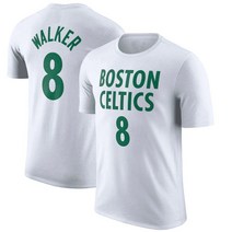 WALKER 8 켐바 워커 NBA 보스턴 셀틱스 반팔 티 셔츠 흰 색 농구 빅사이즈 커플 스웻 슈팅 져지 유니폼