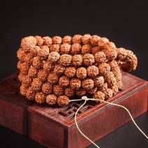 108염주 108배염주 나무염주 침향염주 579mm 천연 rudraksha mala 108 비즈 힌두교 기도 명상 불교 목걸이 명상 연습 팔찌 액세서리, 약 9mm x 108beads