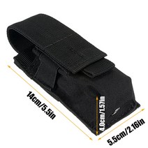 종이 보냉 박스 가방 손잡이 보냉팩 은박 보냉백 아이스박스 tactical molle m5 손전등 파우치 cqc single pistol magazine 파우치 토치 홀더 야외, 검은 색