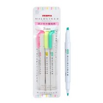 제브라 마일드 라이너 형광펜 5색 세트, 3색세트혼합, 1세트