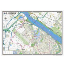 서울시 강서구 안내지도 210cm X 150cm SE, 일반전용천, 롤스크린