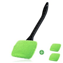 차량용 자동차 와이퍼 창 앞 유리 클리너 브러시 키트 청소 세척 도구 자동 청소 세척 도구 긴 핸들 마이크로 화이버 클리너, 세트 c