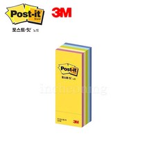 3M 포스트잇 CT 파스텔 큐브 5색 25x76mm 225장