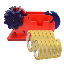HORSE POWER 홀스파워 물레방아테이프 커터기 +리필테이프12개, 빨강(물레방아)+리필테이프12mm(12개)