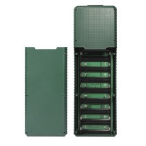 220V DIY 파워 뱅크 박스 8x26650 배터리 충전기 외부 케이스 QC 3.0 Type-C USB, 녹색
