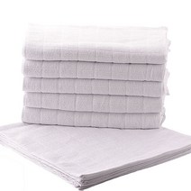 수건1번지 식당 골프장 헬스장 업소용 면 물수건 땀수건 20g 27*28cm 10매