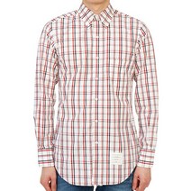 톰브라운 [명품]톰브라운 MWL001A 07877 960 포플린 체크 셔츠 클래..