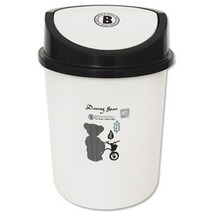 RT 데니베어 사무용 가정용 원형 휴지통 5L, 본상품선택