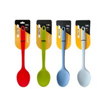 환경 호르몬 걱정없는 실텍 국내산 플래티늄 실리콘 요리주걱 멀티스푼 4colors, 레드