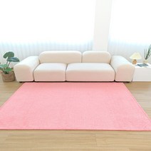 투톤 사각 단모러그 먼지없는 사계절 카펫트