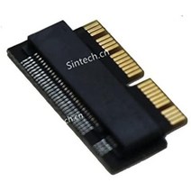 Sintech NGFF M.2 nVME SSD 어댑터 카드 맥북 에어(2013-2016년) 및 프로(2013-2015년 후반)용(블랙)