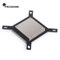 FREEZEMOD 컴퓨터 CPU 워터 쿨러 블록 풀 메탈 60*60 매직 라이트 효과 RGB 상단 커버. INTEL-JB3TR, 01 No light_01 2011