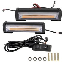 소방차 경찰 표면 마운트 미니 스트로브 비상 라이트바 자동차 그릴 경고등 헤드 40W COB LED 12V, 01 Warning Light