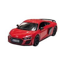 2020 아우디 R8 쿠페 미니카 1대36 스케일 (레드 블루 블랙 옐로우), 레드