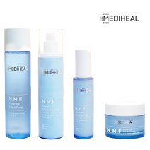 메디힐 기초화장품 세트 4종 NMF 아쿠아링 이펙트 토너 에멀젼 세럼 크림