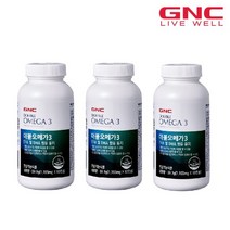 [지앤씨] [GNC] 더블 오메가3 600mg (60캡슐) 60일분 x 3병, 상세 설명 참조, 상세 설명 참조