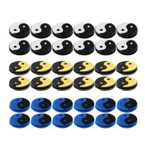 shangren 36Pcs 음과 양 테니스 라켓 진동 댐퍼 완충기 댐퍼, 실리콘, 여러 가지 빛깔의